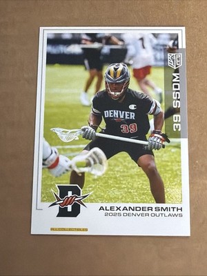 2025 Premier Lacrosse League PLL card ALEXANDER SMITH