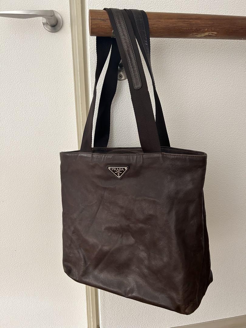 Authentic Prada Leather Tote Bag Imported From Japan