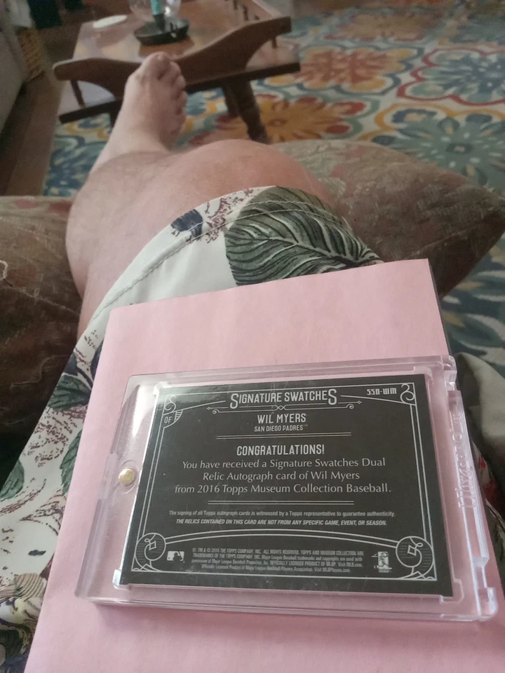 Topps Museum 95/99 2016 automático/reliquia Wil Myers San Diego Padres# SSD-WM Foto 2 de 2