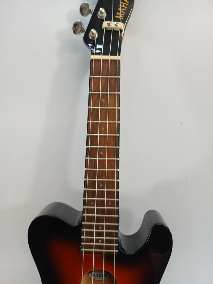 Mahalo UTL1E/3TS Soprano Ukulele Telecaster Sunburst Soft Case VGC - Image 3 of 4