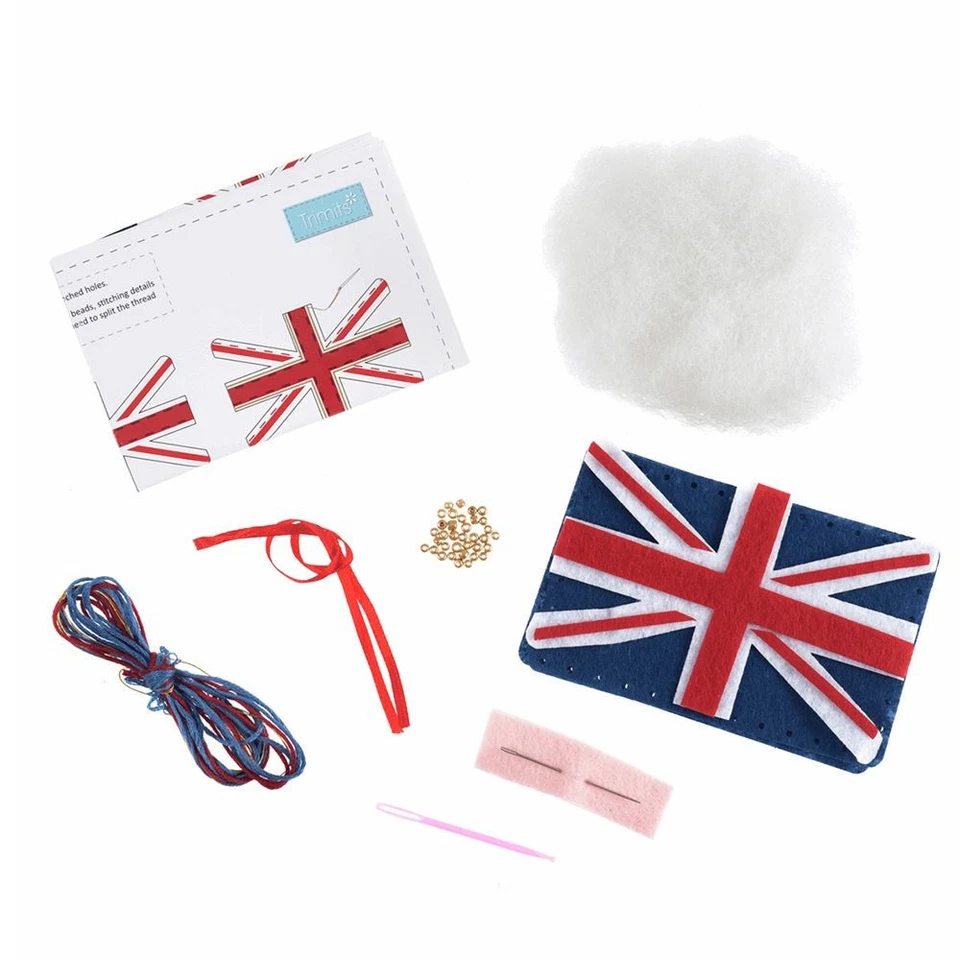 Union Jack Flag Felt Kit Decoration - Image 2 of 2