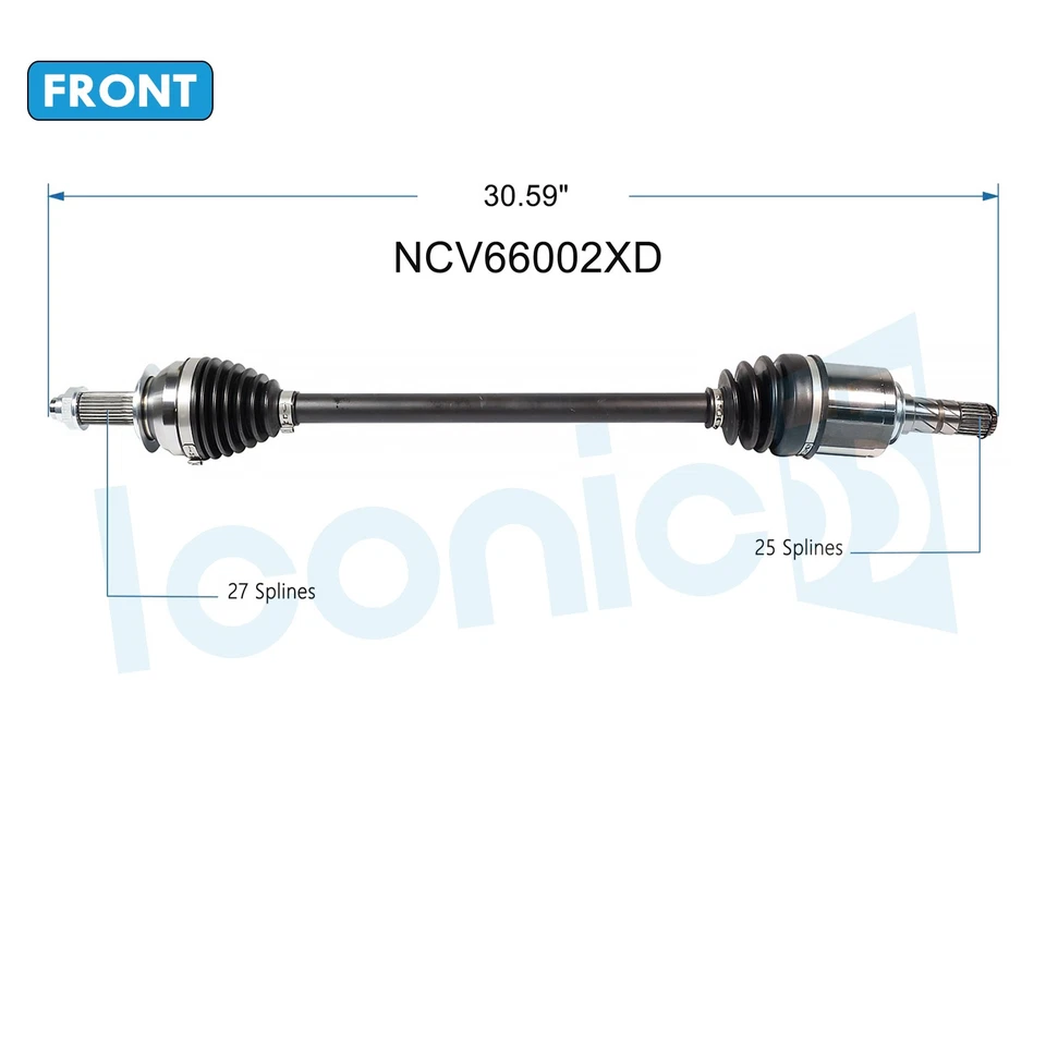 Xtreme Duty Front Pair CV Axle Shaft for 05-09 Subaru Outback 08-11 Impreza 2.5L Foto 2 de 4