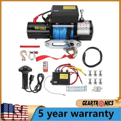 Winch for 2007-2017 PATRIOT 2.0L 2.4L Synthetic Cable Towing 12000LB Off-Road