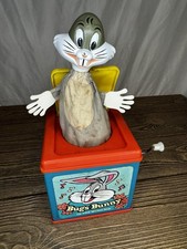 Vintage Mattel Bugs Bunny Jack-in-the-Box Music Box 1970s Working