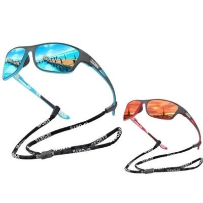 Daiwa Polarised Fishing Sunglasses + String Hiking Cycling Walking Sun Glasses