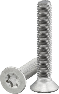 Senkkopfschraube mit Innensechsrund/Torx (ISR/TX) nach Norm  14581 / DIN 965, ro