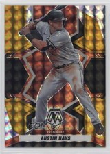 2022 Panini Mosaic Choice Black Gold Mosaic Prizm 2/8 Austin Hays #25 0q3