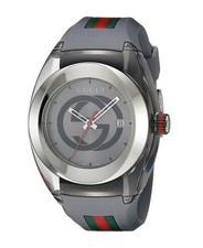 Gucci Sync XXL Men's Gray Rubber Band Watch - YA137109 670 MSRP