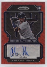 2022 Panini Prizm Rookie Red Wave 73/75 Chas McCormick #RA-CM Auto RC 1ff8