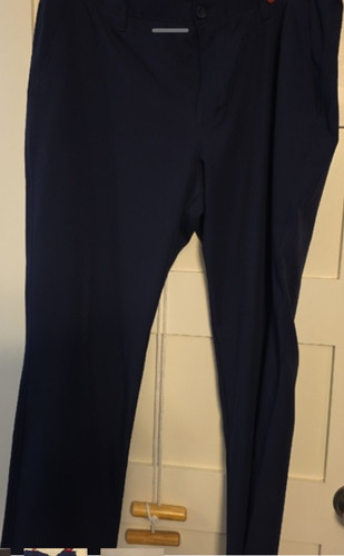 Under Armour Men’s Golf Pants Navy 40x30 Polyester Solid Button Pockets