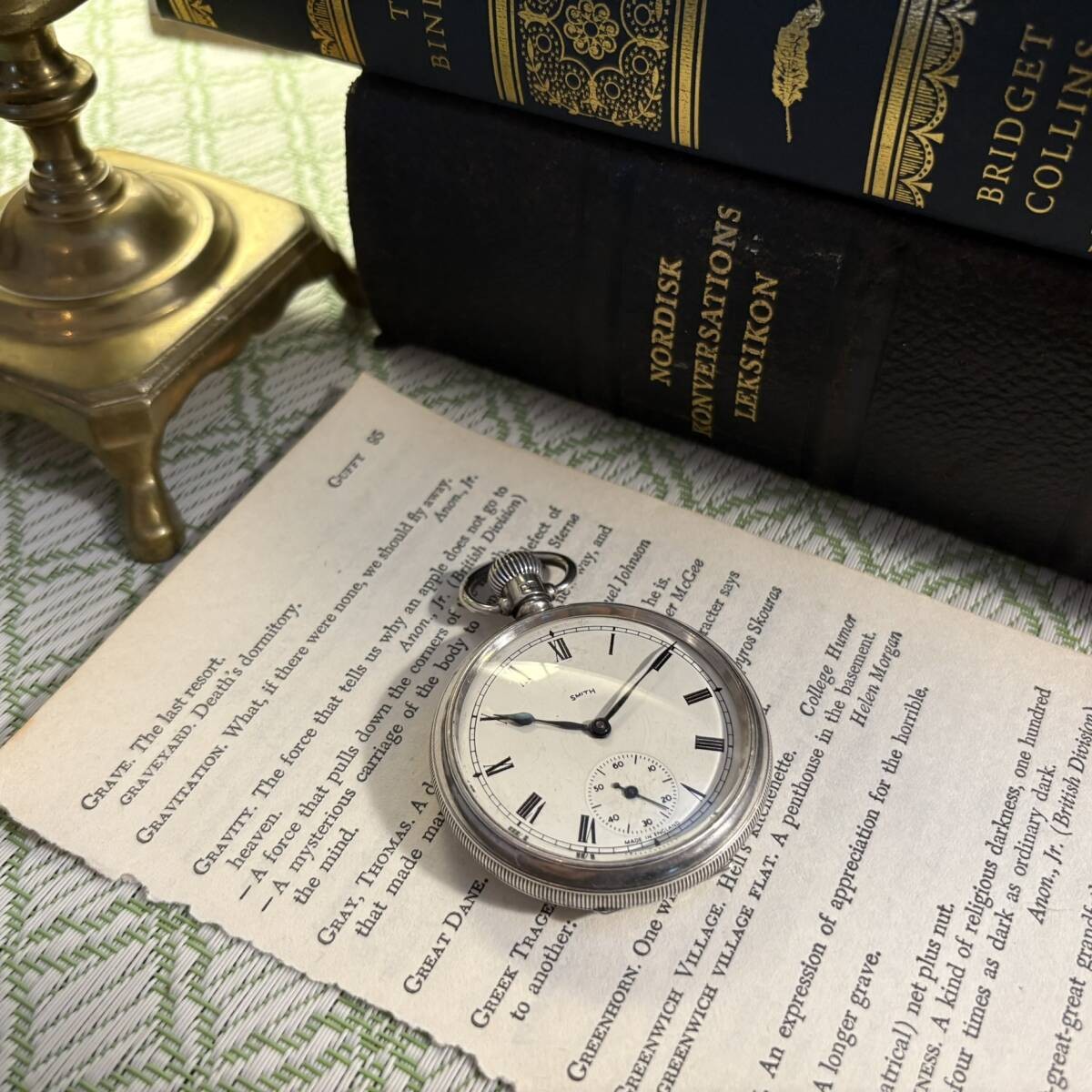 SMITHS 1943 Solid Silver Pocket Watch Denison Cas… - image 6