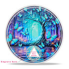 1-65 Years Custom Sobriety Coin Blue Butterfly AA Chips Medallion Sobriety Gifts