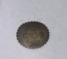 Ancien jeton de commerce rare, 5 cents, rizier H Dayton O.