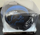 BARRY SANDERS Auto Signed DETROIT LIONS Mini Football Helmet SCHWARTZ COA