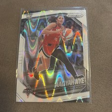 2025 Panini Prizm WNBA - Aaliyah Nye #15 White Seismic Prizm (RC)