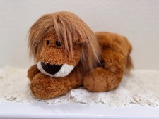 GUND Leonardo Lion Plush 4754 Brown Floppy Weighted Paws Laying Large 21 Inch