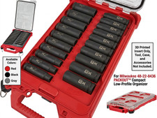 1/2  deep Socket Organizer for Milwaukee PACK...