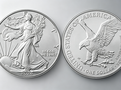 #ad 2026 $1 American Silver Eagle 1 oz Brilliant Uncirculated . $83.00