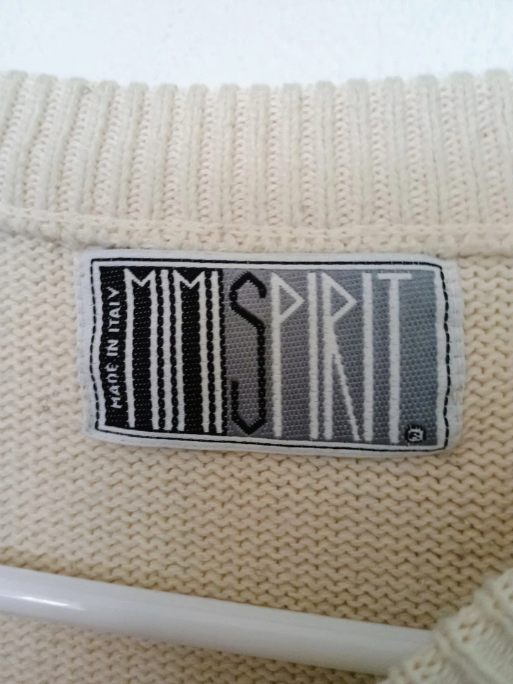 Vintage Mimi Spirit Casablanca Men's Knit Ugly Golf Sweater L Film Noir Italy - Image 3 of 4