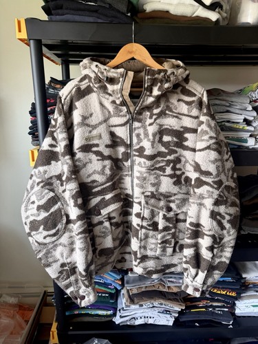 Vintage Columbia Snow Camo Gallatin Range Wool Blend Hooded Jacket Coat Rare