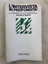 Libro William H. Banaka - L'intervista in profondità (Franco Angeli)