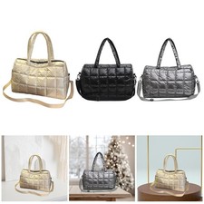 Borsa a Tracolla Donna Borsa a Spalla Borsa a Mano Borsa Tote in Nylon Lucido