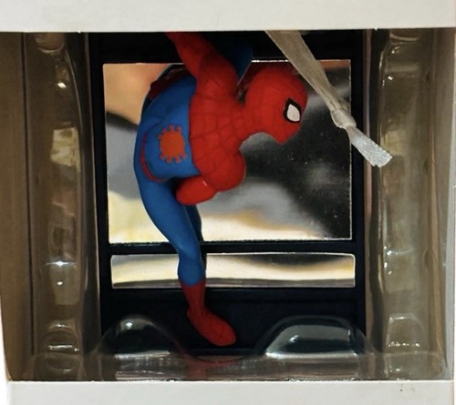 Hallmark Marvel Spider-Man Ornament Christmas Tree Decor Window Scene 2023 NIB - Picture 4 of 6