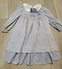 Vintage the Children  s Hour floral print long sleeved Blue Dress size 4