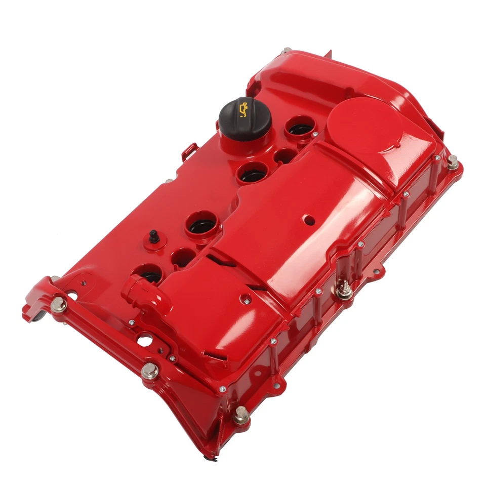 Cubierta de válvula de aluminio roja para N18 Mini Cooper S R55 R56 R57 R58 R59 R60 R61 1,6 T Foto 4 de 4