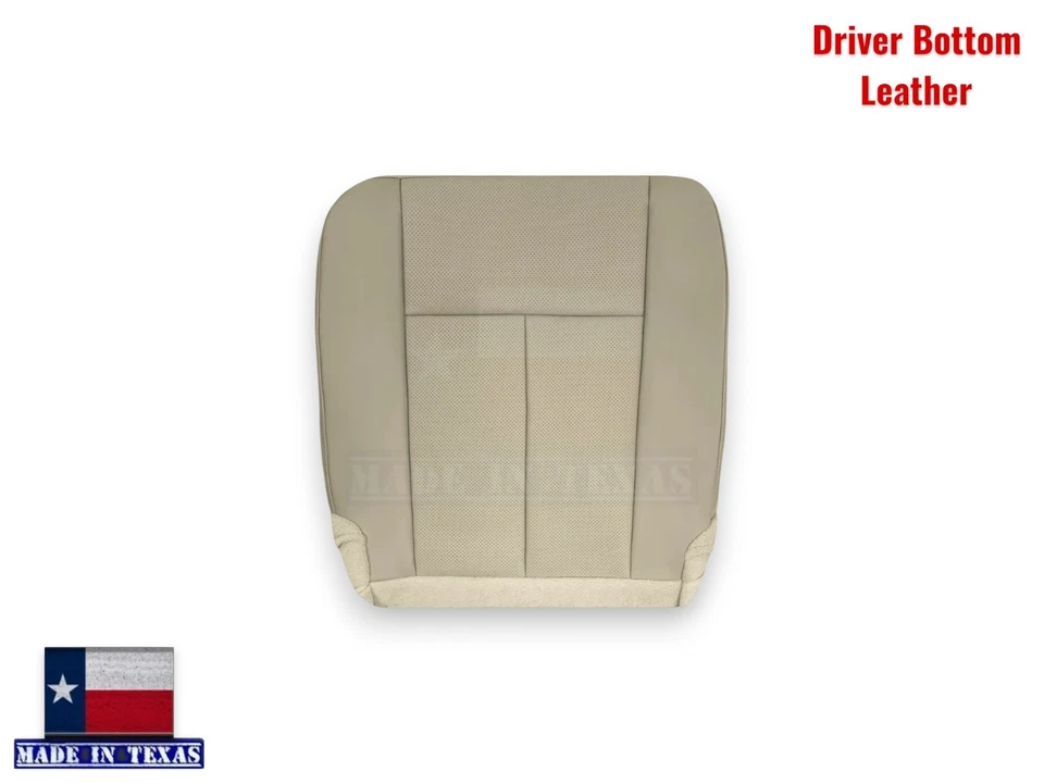 Repuesto de fundas de asiento de cuero tostado 2007 2014 para parte inferior Ford Expedition Limited Foto 4 de 4