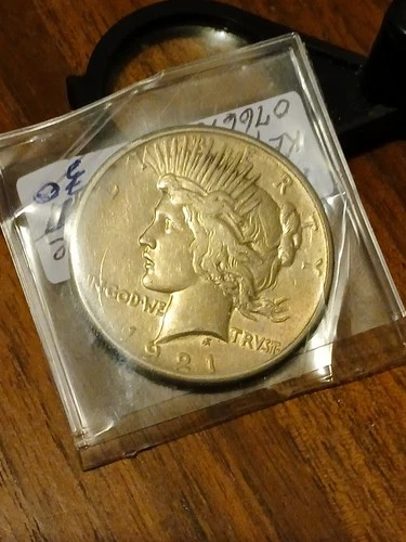Very Rare Key Date 1921 Peace Dollar Very Good Condition, First Year Of Minting