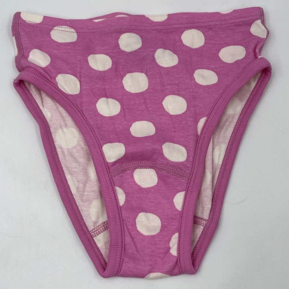 Nuevo Hanna Andersson Hipster Ropa Interior Bragas Niñas M Rosa Corazón Nuevo sin Etiquetas Foto 2 de 4