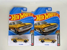 2026 Hot Wheels Mainline '67 Camaro Gold HW Dream Garage C Case lot of 2
