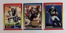 Bo Jackson 1990 Score #591 Record Breakers, #10, and #330 Ground Force - Raiders