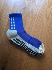 Sports Grip Socks Royal Blue Uk3-8 New