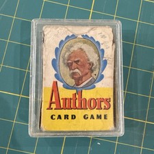 Authors Card Game By Whitman Publishing Co. Incomplete
