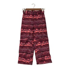 L.L. Bean Wavy Printed Insulated Snow Ski Pants Girls Youth 6/7 Waterproof