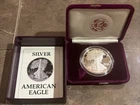 1987 S American Silver Eagle One Dollar DCAM Proof Coin w/ Mint Box & COA