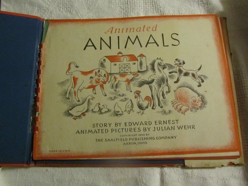 1943 Animated Animals By Edward Ernest Illustrated by Julian Wehr - Picture 3 of 8