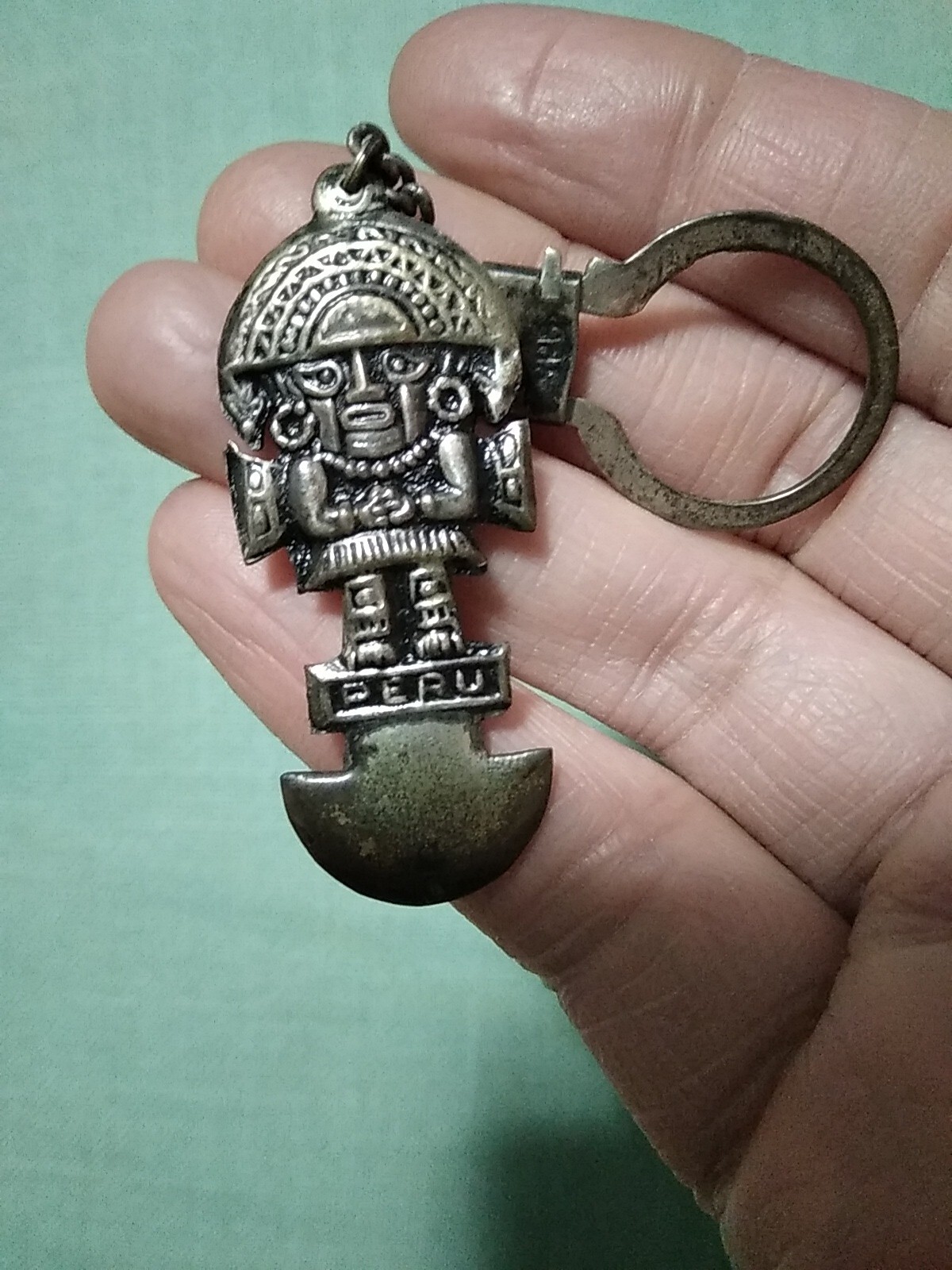VTG 925 AZTEC MAYAN PERU KEY RING FREE SHIP SHOP OUR EBAY STORE! FREE ...
