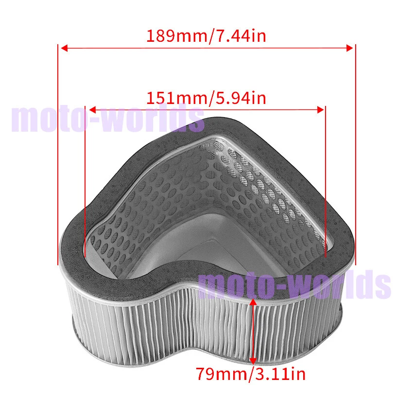 AIR Filters part For Honda VTX 1800 S1 S2 S3 2004-2006/VTX 1800 F1 F2 F3 2005-07 - Image 2 of 4