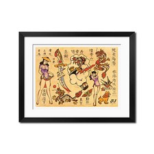 17x23.5 Print - Sailor Jerry Old School Vintage Tattoo Flash Poster 0620