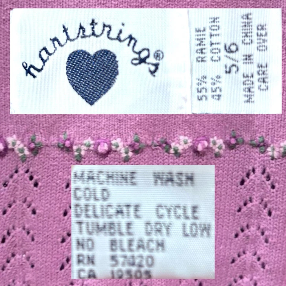 Suéter-Chaleco Hartstrings Niñas Talla 5/6 Chaleco Estilo Bávaro Buttondown Usado en Excelente Condición Foto 4 de 4