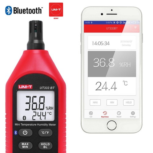 UNI-T UT333BT Digital Bluetooth Hygrometer Thermometer Humidity Temperature Test - Picture 3 of 17