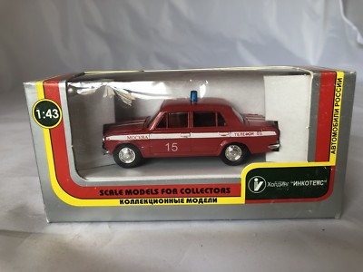 Car Model Lada Vaz BA3 2101 1:43 MOCCAP Made In CCCP. Fire Brigate 2010. Firefighters