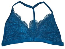 VICTORIA  S SECRET Body By Victoria Dark Teal Lace Bralette Size Small