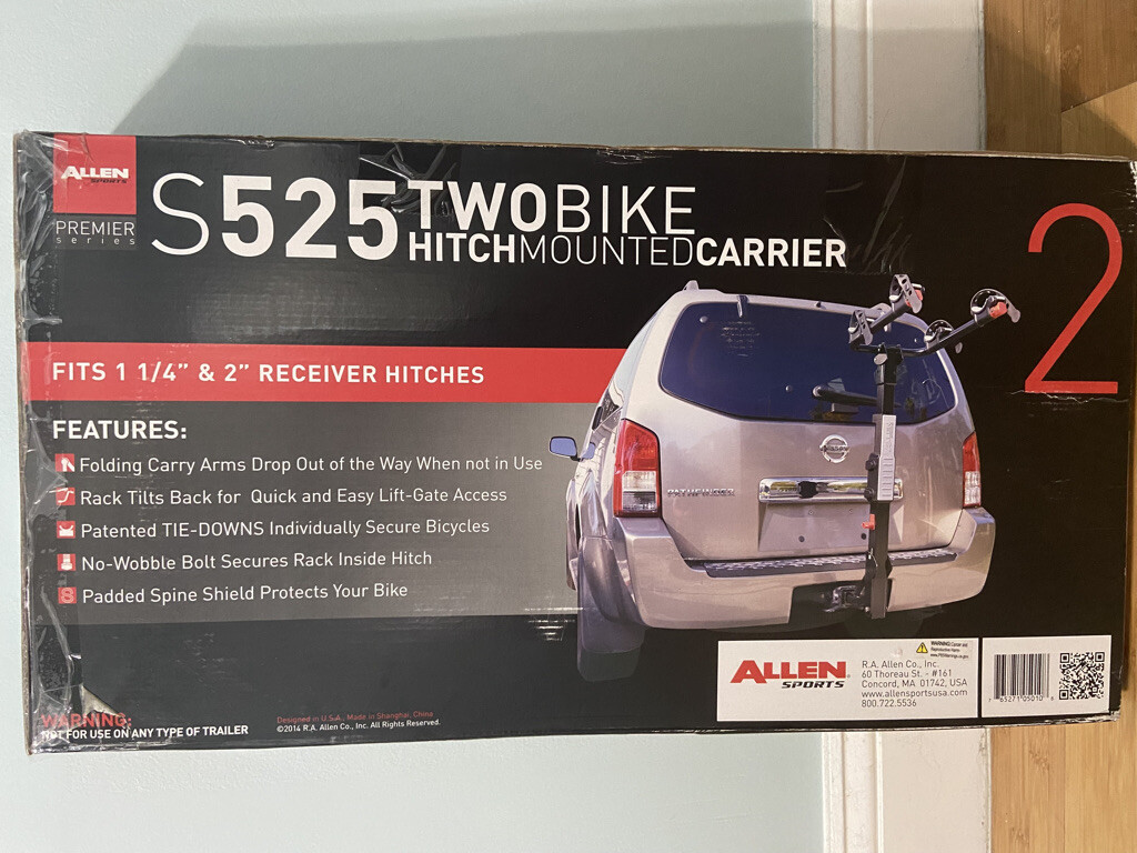 Bike Rack Hitch Allen Sports Deluxe 2-Bike Trunk Mount Rack, Model