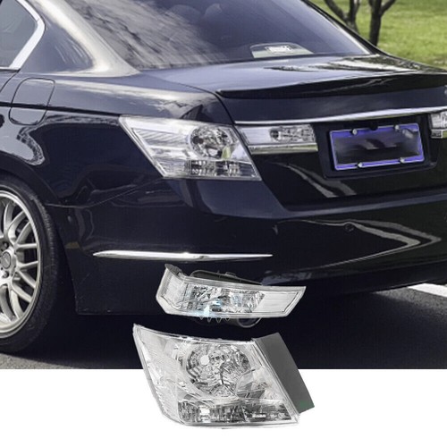For 2008-12 Accord Sedan Crystal Clear Lens Brake Tail Light Turn Signal Cover - Picture 3 of 3