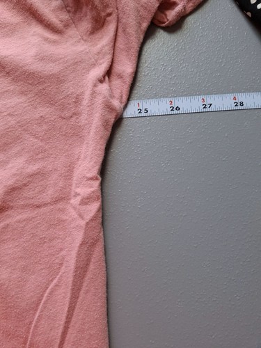 Lane Bryant Womens Tunic Top Size 18/20 Pink Lace Trim 3/4 Sleeve Loose Fit Boho - Picture 6 of 7