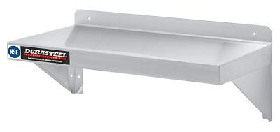 DuraSteel NSF Stainless Steel Commercial Restaurant Kitchen Wall Shelf 24''x 12''